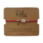 Preview: NOOSA-Amsterdam RELIC Armband HAND BRAIDED COTTON coral silber