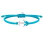 Preview: SAILBRACE Armband aqua blue ANKER silber