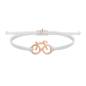 Preview: SAILBRACE Armband WMN CLUB BIKE weiss-roségold