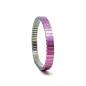 Preview: urband LONDON Edelstahlzugarmband SOLO Pink Metallic - 6 mm