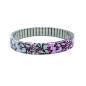 Preview: urband LONDON Edelstahlzugarmband COOL BLOSSOM Bunte Blumen - 10 mm