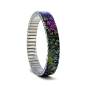 Preview: urband LONDON Edelstahlzugarmband FLOWERS GARDEN BUNT - 10 mm