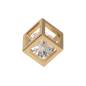 Preview: iXXXi Anhänger CHARM HOLLOW CUBE STONE gold