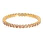 Preview: iXXXi Füllring SMALL CIRCLE STONE pink gold - 2 mm