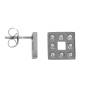 Preview: iXXXi Ohrstecker DESIGN SQUARE silber