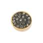 Preview: iXXXi Aufsatz TOP PART STONES black Diamond Ø 6 mm gold