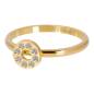 Preview: iXXXi Füllring FLAT CIRCLES CRYSTAL STONE gold - 2 mm