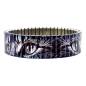 Preview: urband LONDON Edelstahlzugarmband TATTOO COOL TABBY CATS Schwarz Cobalt Silber Metallic - 18 mm