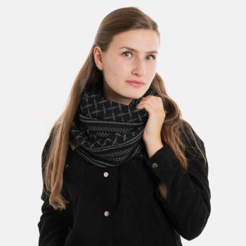 KNIT FACTORY Loop Schal DUSK schwarz anthrazit