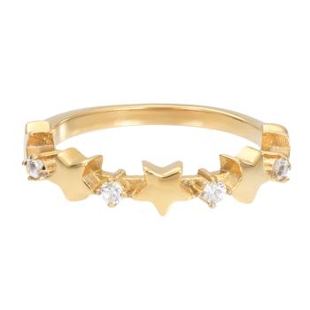 iXXXi FAME Ring SPARKLING STAR gold 2 mm