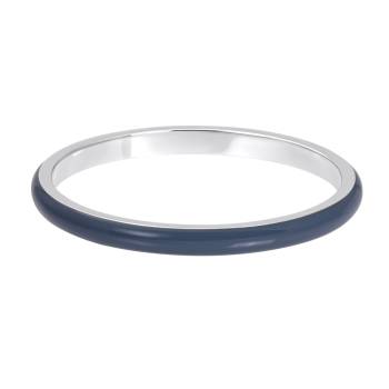 iXXXi Füllring SMOOTH DARK BLUE  silber - 2 mm