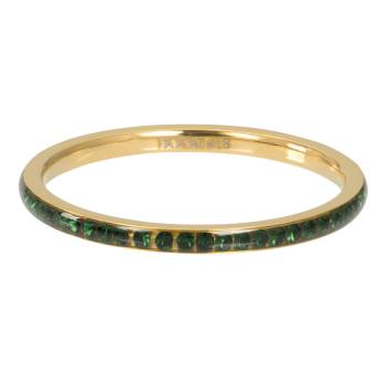 iXXXi Füllring ZIRKONIA KRISTALL emerald gold - 2 mm