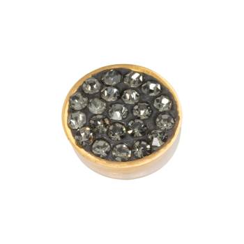 iXXXi Aufsatz TOP PART STONES black Diamond Ø 6 mm gold