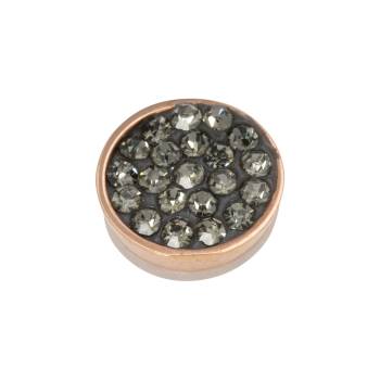 iXXXi Aufsatz TOP PART STONES black Diamond Ø 6 mm rosé