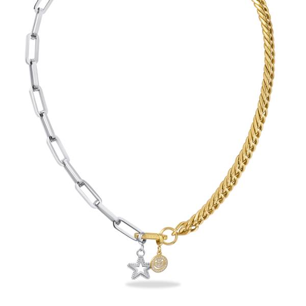 CONNECT by iXXXi Komplette Kette NOLA silber gold 45,5 cm