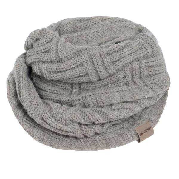 KNIT FACTORY Loop Schal BOBBY iced clay