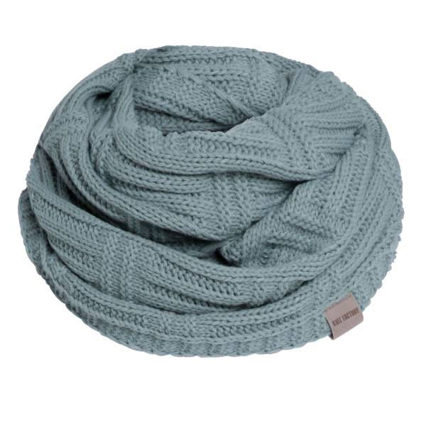 KNIT FACTORY Loop Schal BOBBY stone green