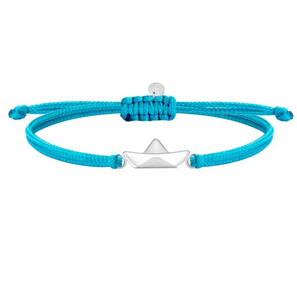 SAILBRACE Armband aqua blue FRIENDSHIP silber