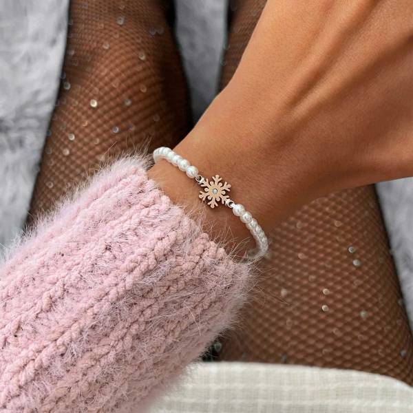 SAILBRACE Armband PEARL FROZEN SNOWFLAKE