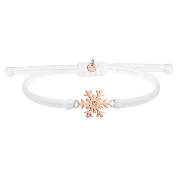 SAILBRACE Armband FROZEN SNOWFLAKE weiss-rosé