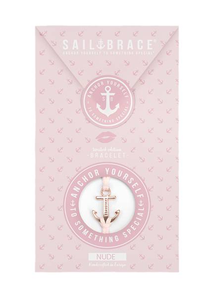 SAILBRACE Armband nude ANKER rosé gold