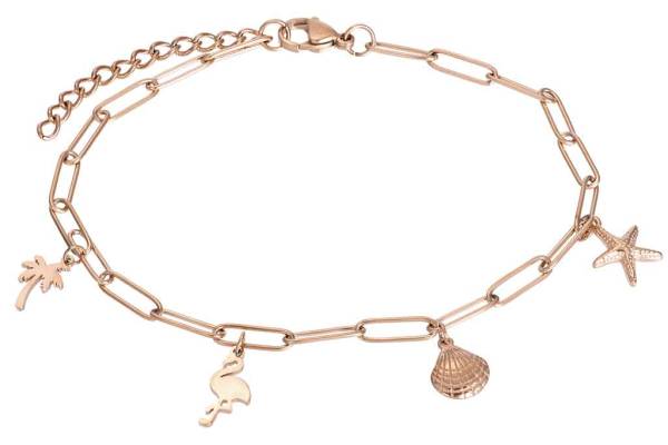 iXXXi Fußkette PARADISE WITH CHARMS rosé