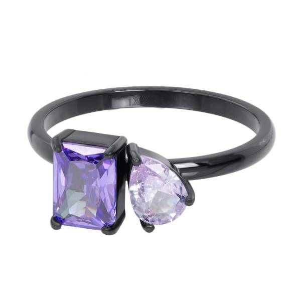 iXXXi Füllring ROMANCE TANZANITE schwarz - 2 mm