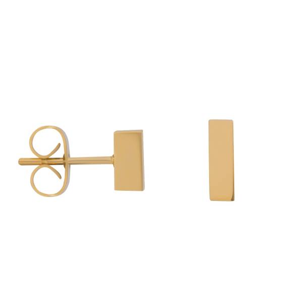 iXXXi Ohrstecker ABSTRACT RECTANGLE gold
