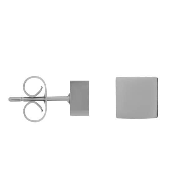 iXXXi Ohrstecker ABSTRACT SQUARE silber
