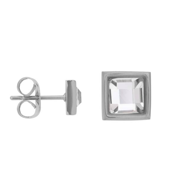 iXXXi Ohrstecker EXPRESSION SQUARE silber