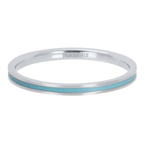 iXXXi Füllring LINE TURQUOISE silber - 2 mm