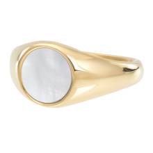 FAME Ring LUNA ROUND gold 4 mm