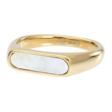 FAME Ring LUNA SQUARE gold 4 mm