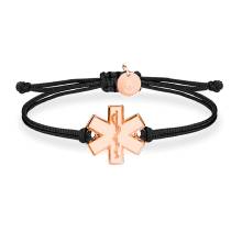 SAILBRACE Armband schwarz SHERO rosé