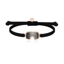 SAILBRACE Armband schwarz POWDER SNOW schwarz-rosé