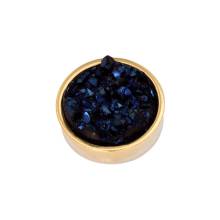 iXXXi Aufsatz TOP PART DRUSY dark blue Ø 6 mm gold