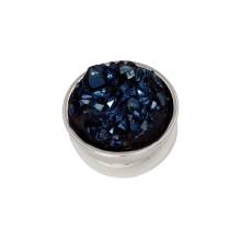 iXXXi Aufsatz TOP PART DRUSY dark blue Ø 6 mm silber