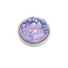 iXXXi Aufsatz TOP PART DRUSY purple Ø 6 mm silber